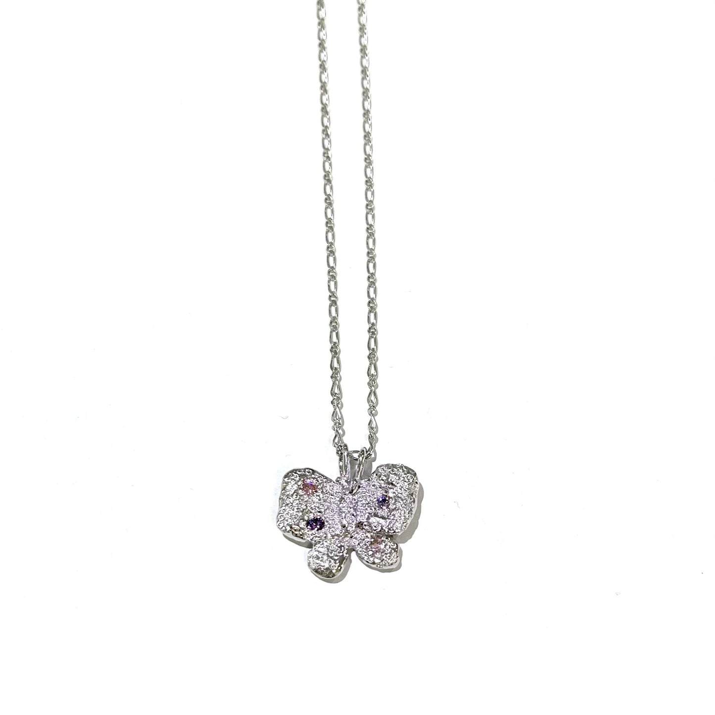 butterfly necklace / zirconia / ちょうちょネックレス
