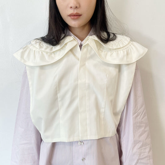 DOUBLE COLLAR BLOUSE / WHITE / ダブルカラーブラウス