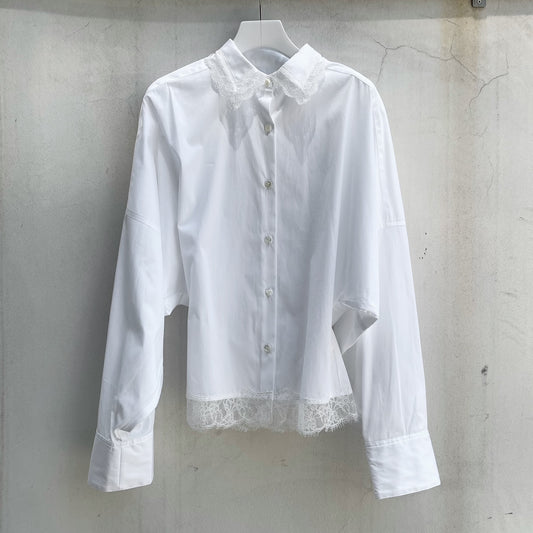 Hanna Shirt / White / ウエストシェイプシャツ