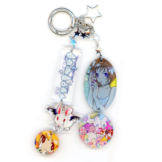 【oliwa】Digital Tears Keychain / キーリング