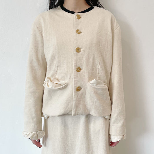 cotton jacket / ivory / コットンウールジャケット