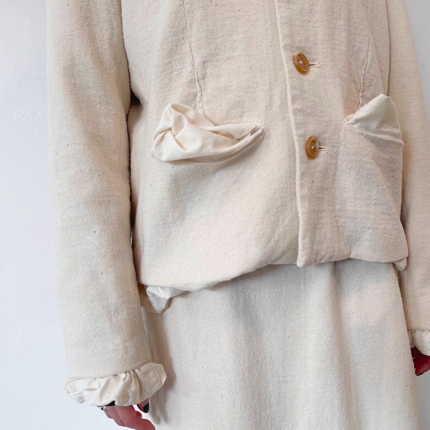 cotton jacket / ivory / コットンウールジャケット