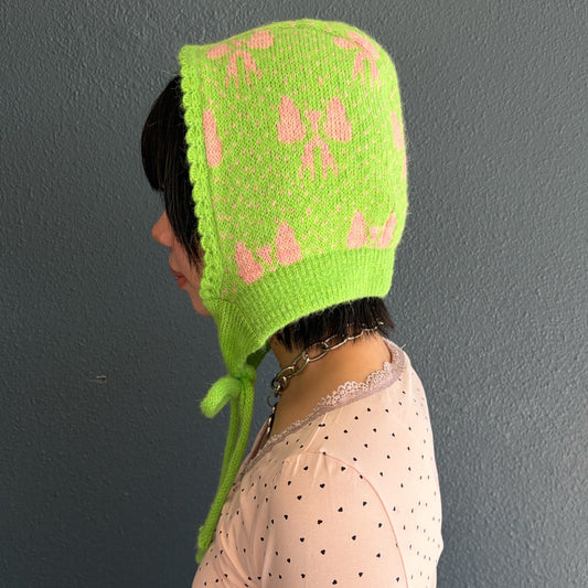 Ties Balaclavas / Green & Pink / リボンバラクラバ