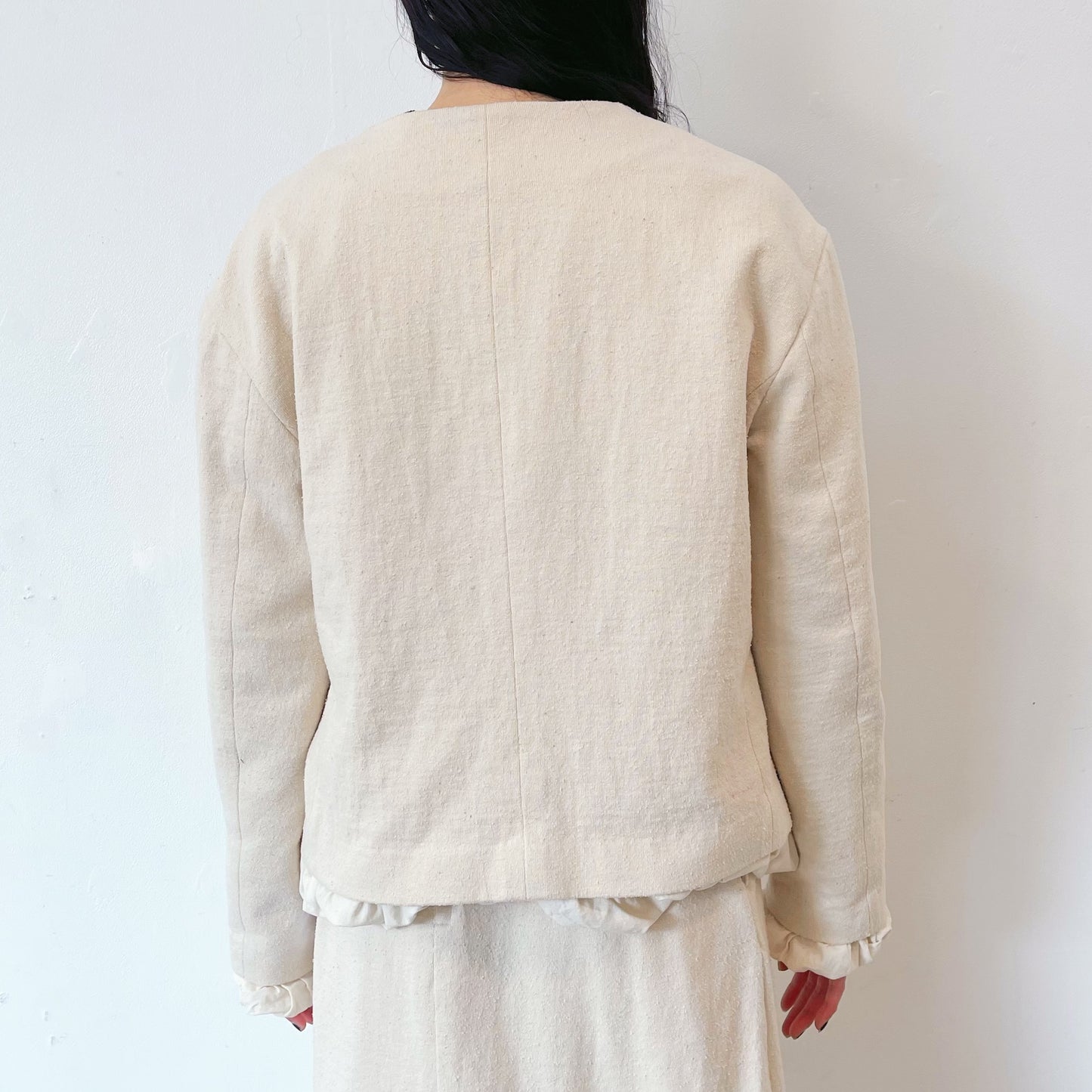 cotton jacket / ivory / コットンウールジャケット