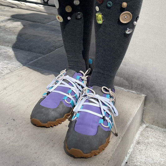 Double Bow / Purple / yushokobayashiシューズ