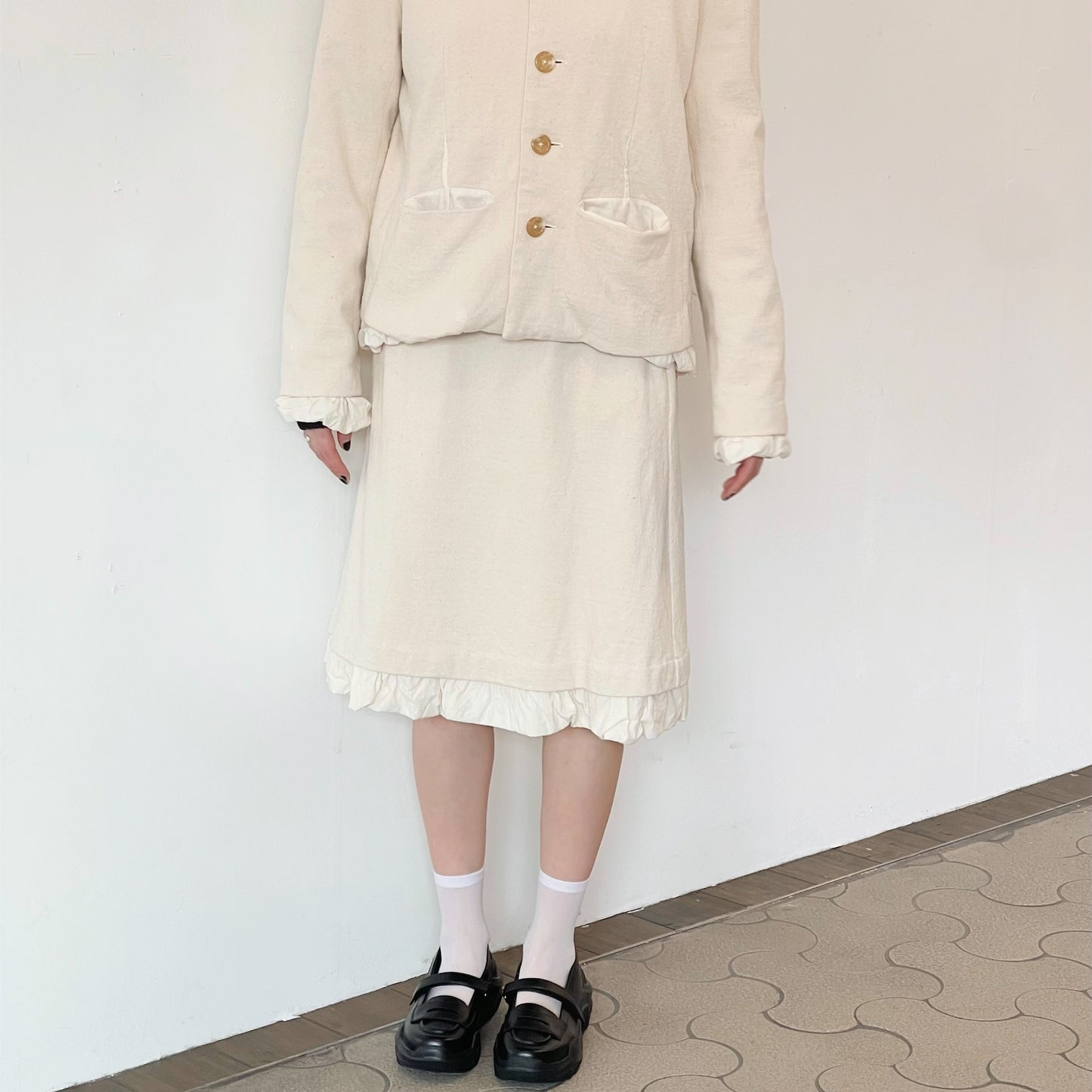 cotton jacket / ivory / コットンウールジャケット