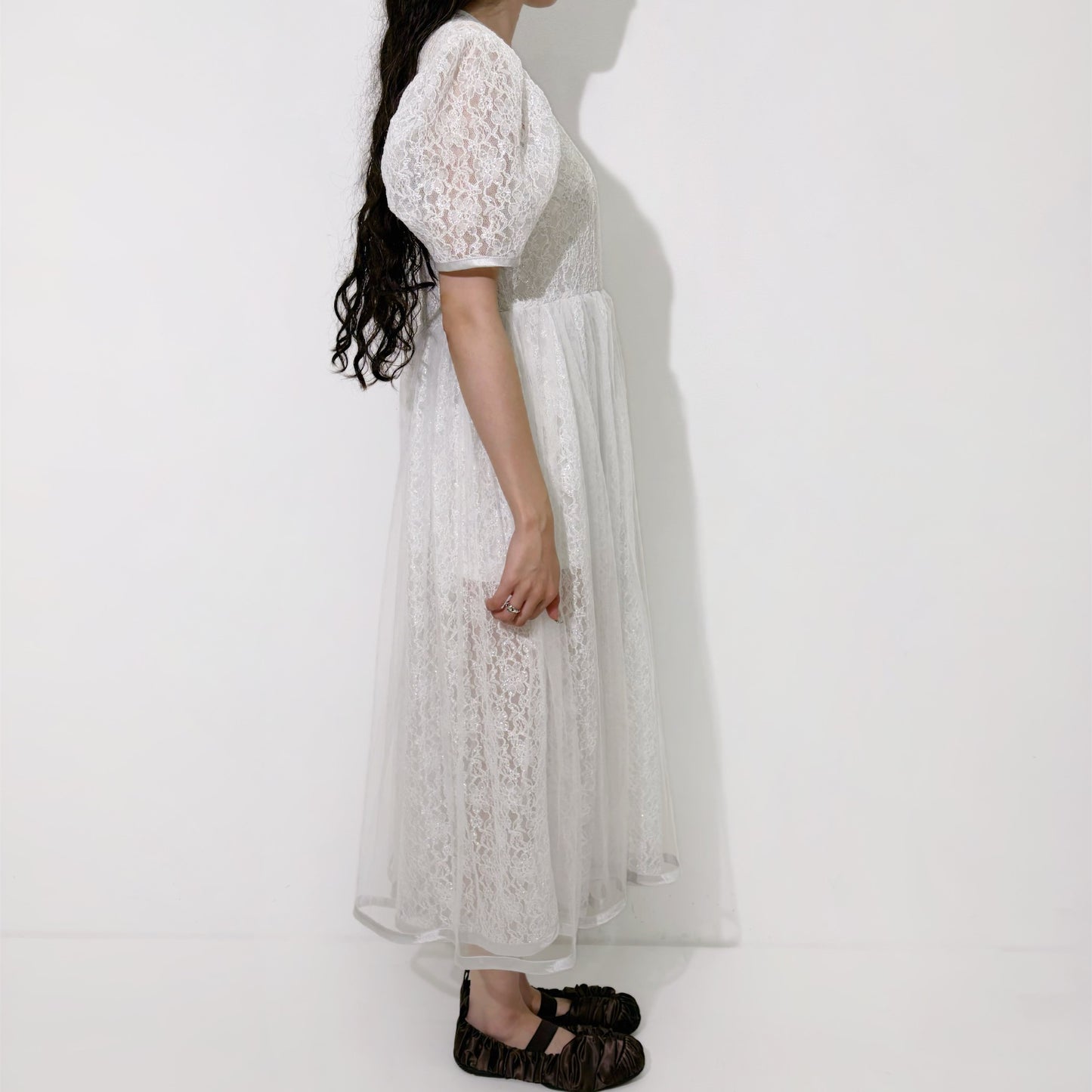 Lace dress / White / レースドレス
