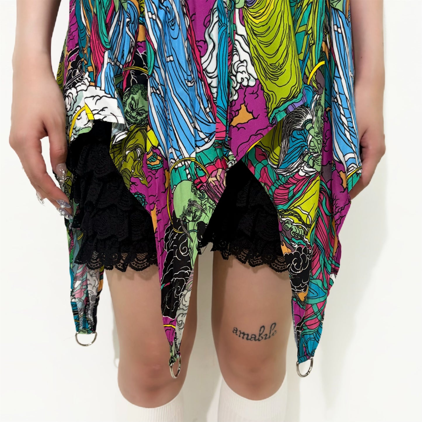 DRESS COLLABORATION WITH EMARY / BUDDHA / 総柄ワンピース