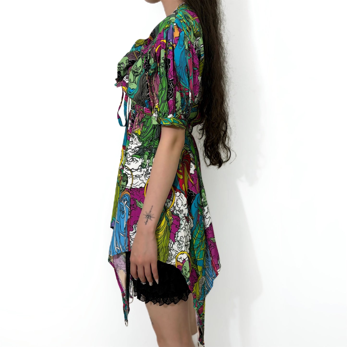 DRESS COLLABORATION WITH EMARY / BUDDHA / 総柄ワンピース