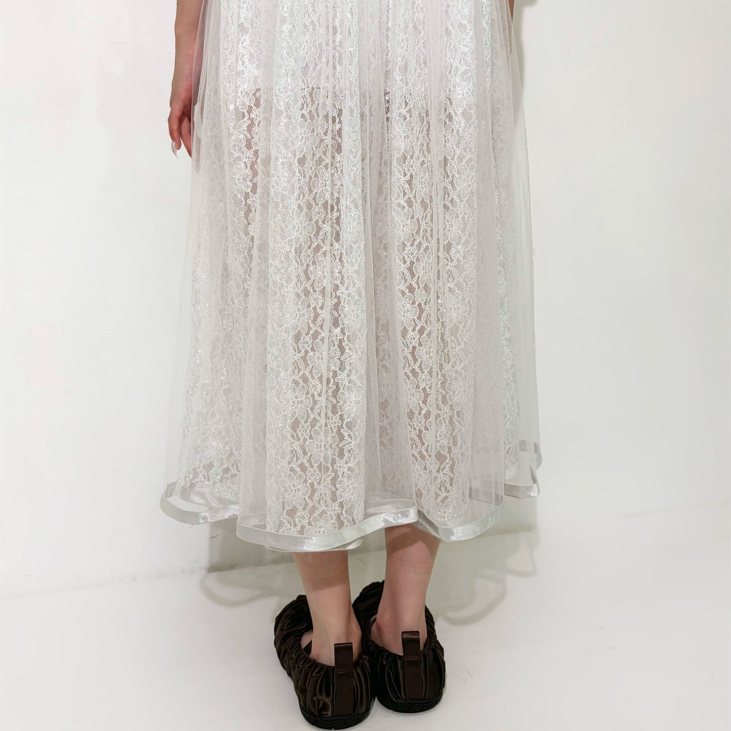 Lace dress / White / レースドレス