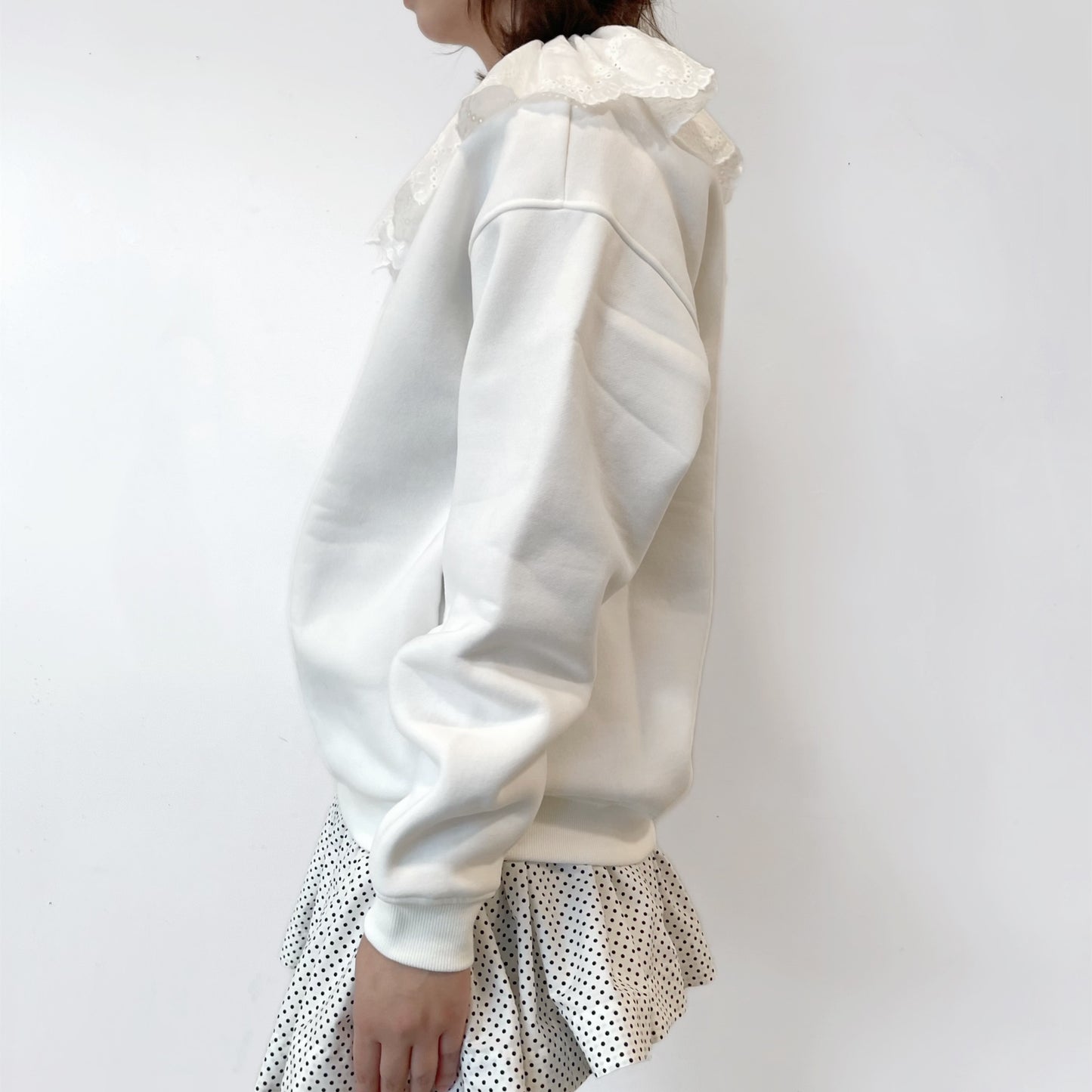 Angelic wings sweatshirt / White / スウェットトップ