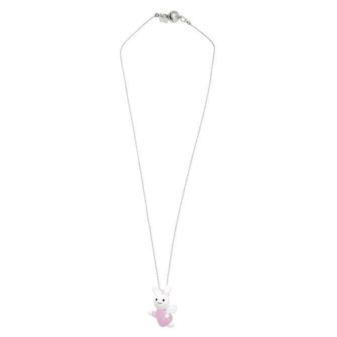 【YOUNGART】KIDDY Glass Necklace / Baby Pink / うさぎのガラスネックレス