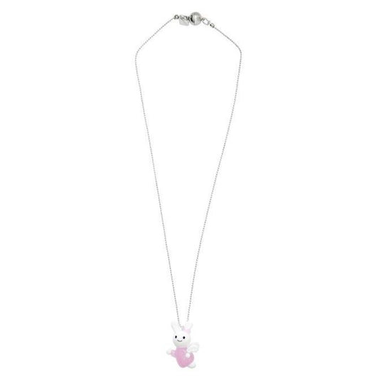 【YOUNGART】KIDDY Glass Necklace / Baby Pink / うさぎのガラスネックレス