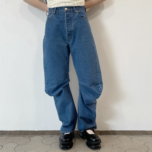 silhouette denim / faded blue / シルエットデニム