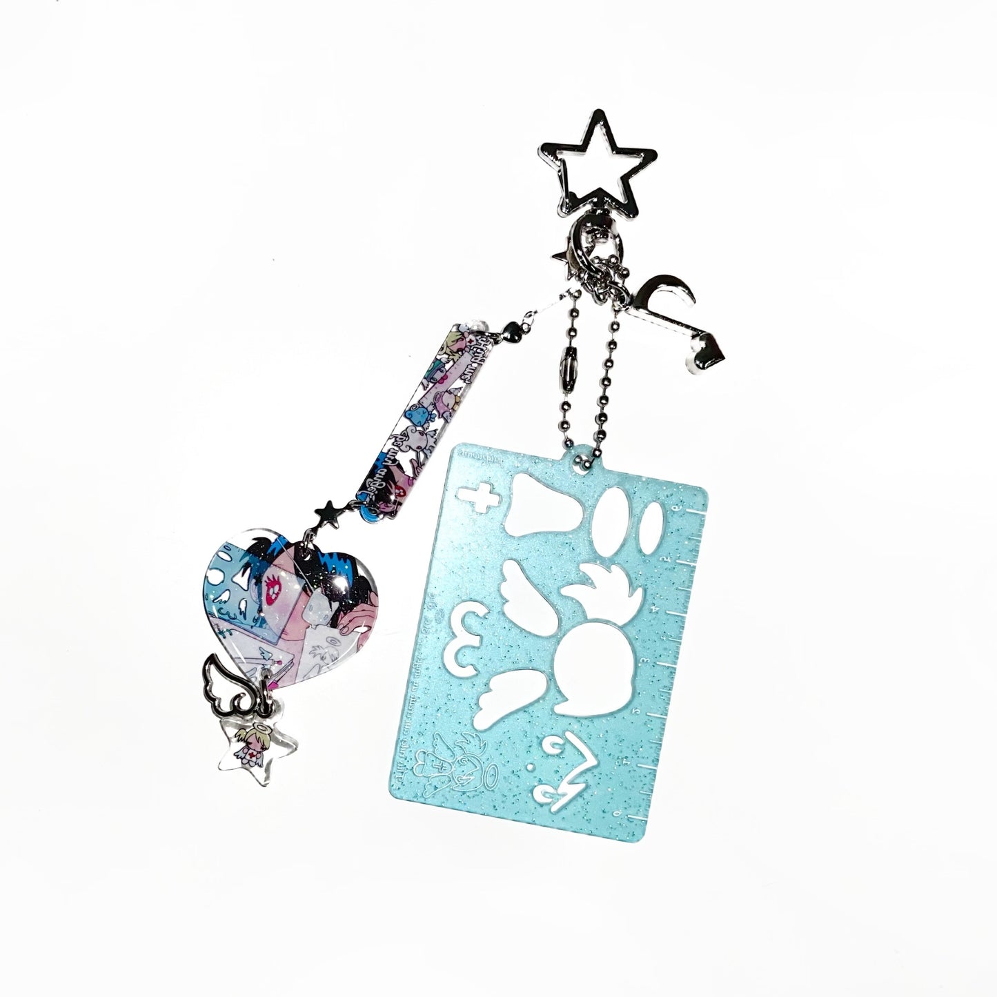 【sunonebird】Angel ruler pendant / キーリング