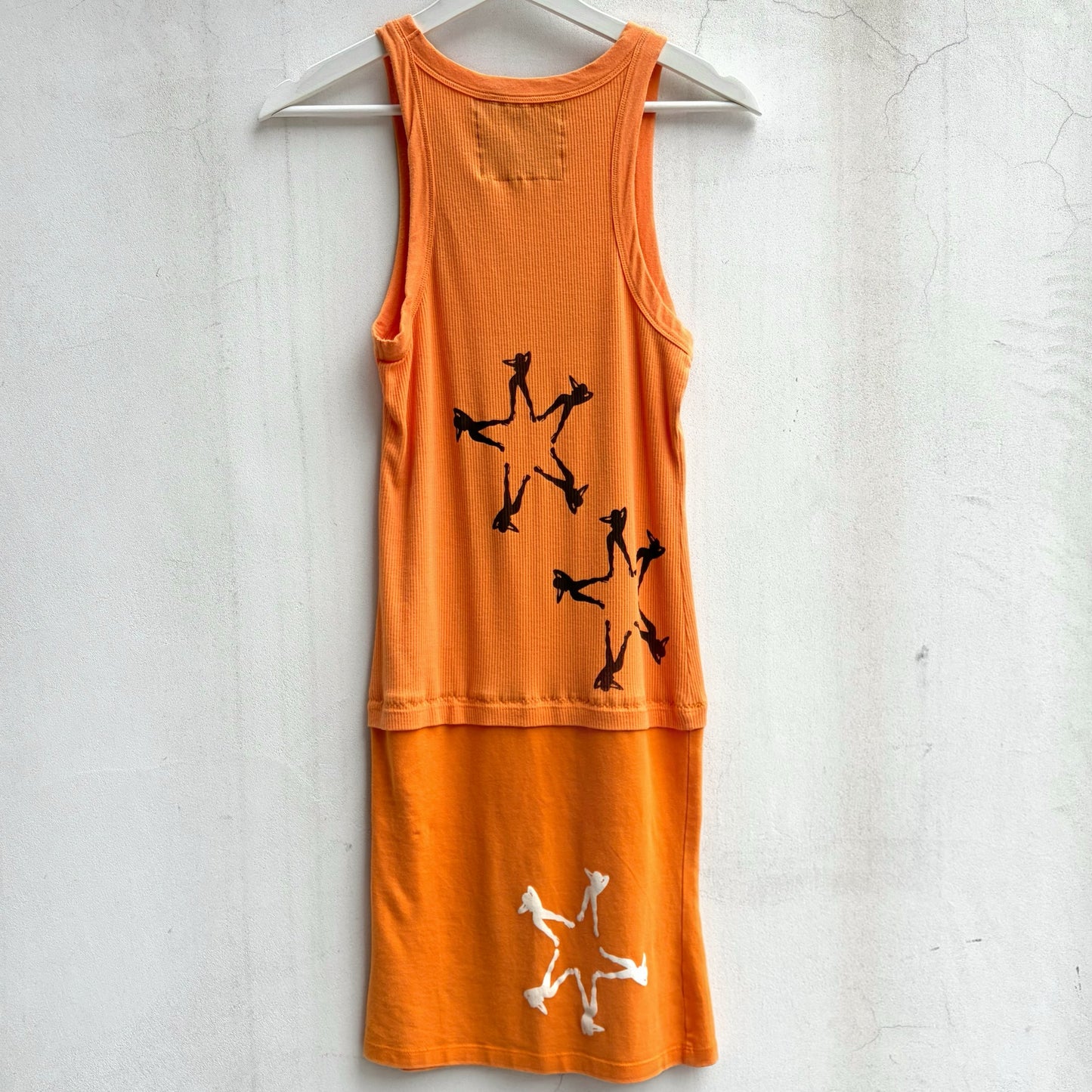 【GATEANDO POR TUS NUBES】TANK TOP DRESS / ORANGE / タンクトップドレス