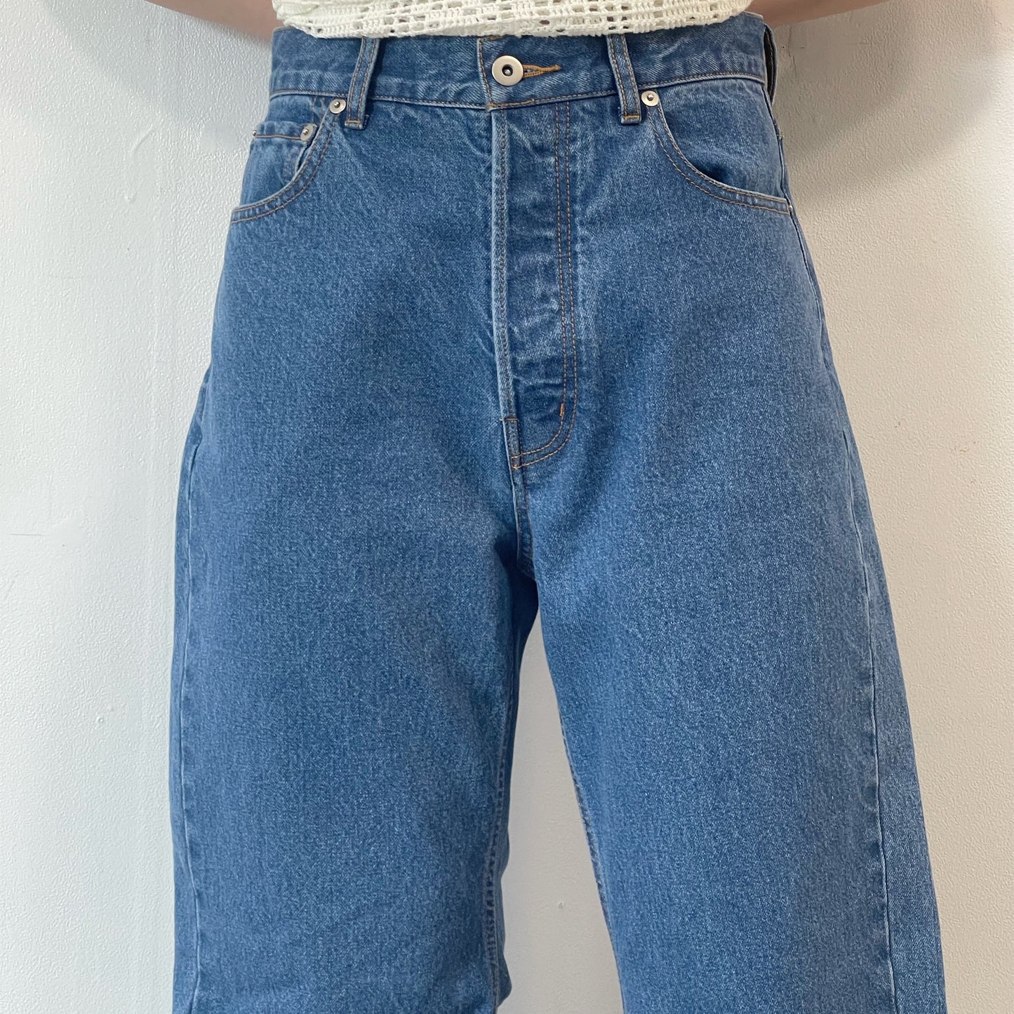 silhouette denim / faded blue / シルエットデニム