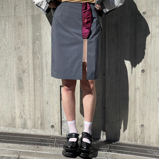 PAM'S SKIRT / GRAY / ランジェリーインスパイアスカート