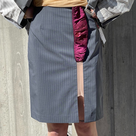 PAM'S SKIRT / GRAY / ランジェリーインスパイアスカート