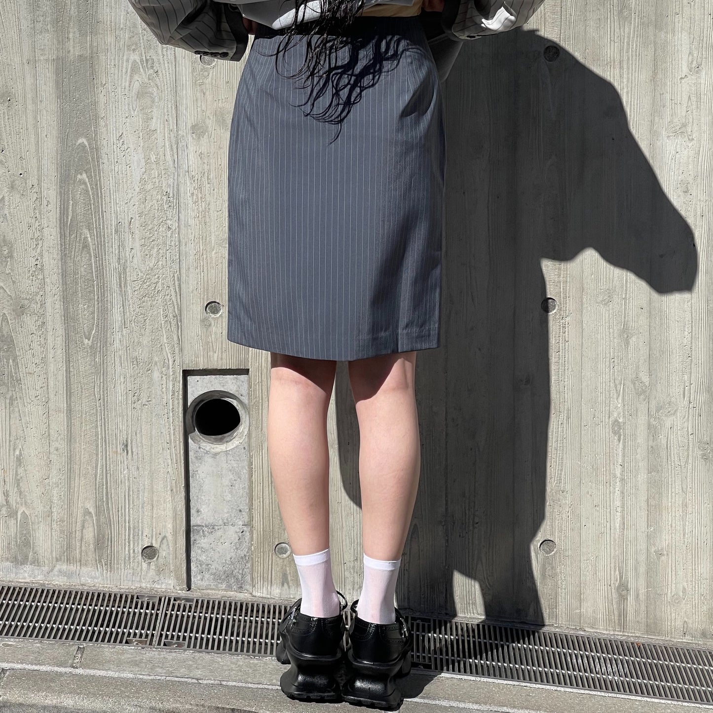 PAM'S SKIRT / GRAY / ランジェリーインスパイアスカート