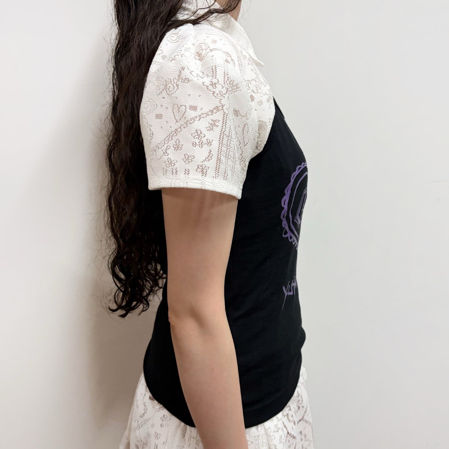 Camisole / black / プリントキャミソール