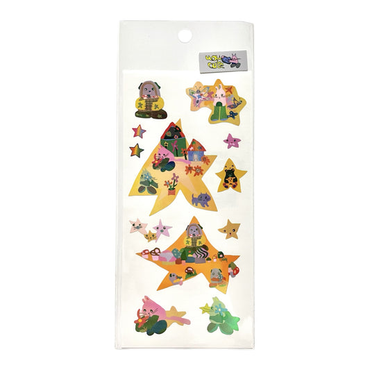 【uou_cute】Sticker aurora star / ステッカー