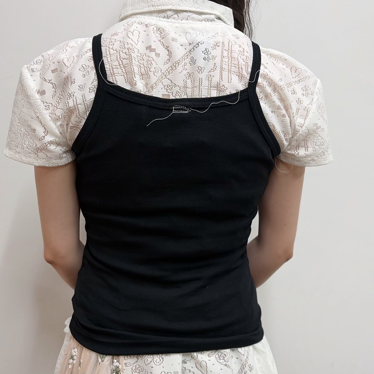 Camisole / black / プリントキャミソール