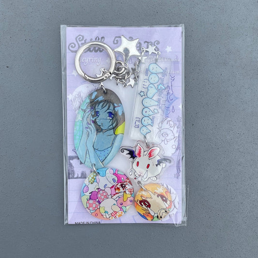 【oliwa】Digital Tears Keychain / キーリング
