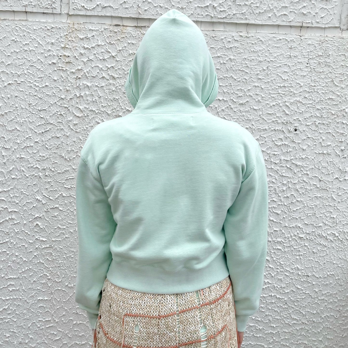 embroidery zip up hoodie / mint / ジップアップフーディー | シープ