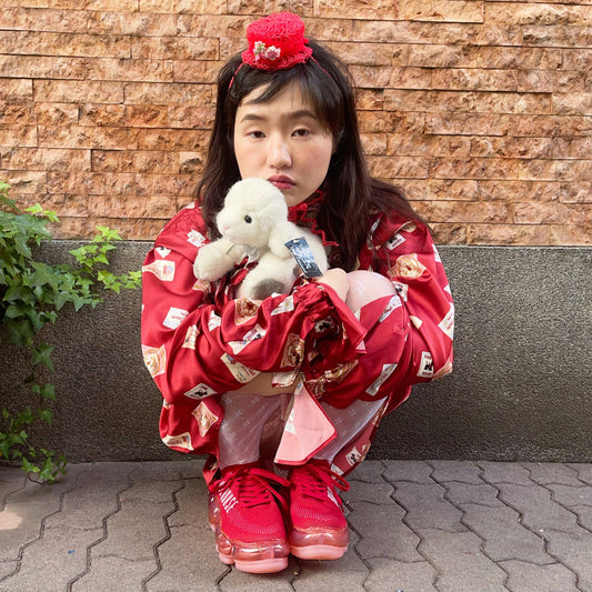【MIKIOSAKABE×PINK HOUSE】NEW JEWELRY SHOES / RED