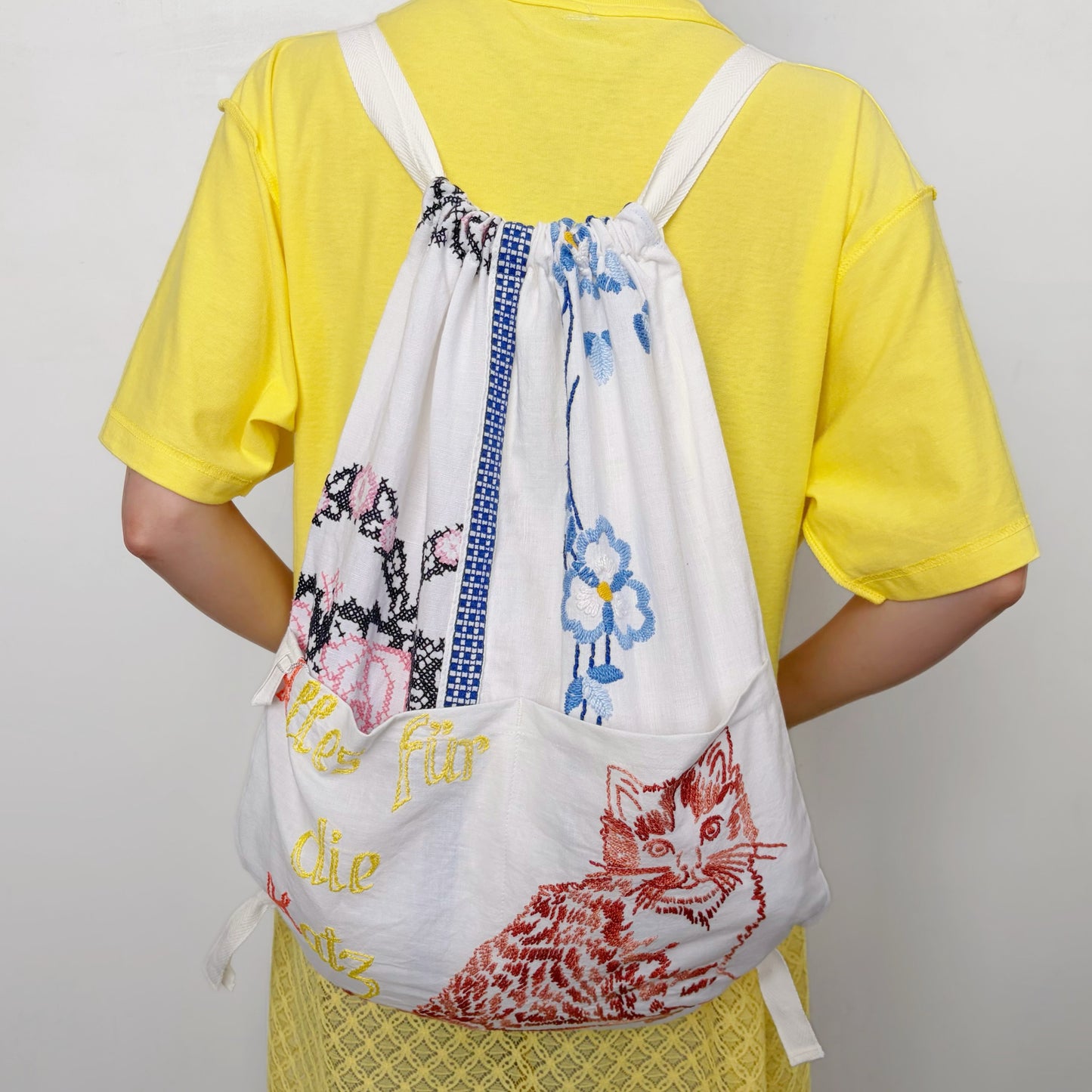 TABLECLOTH drawstring backpack / テーブルクロスバックパック