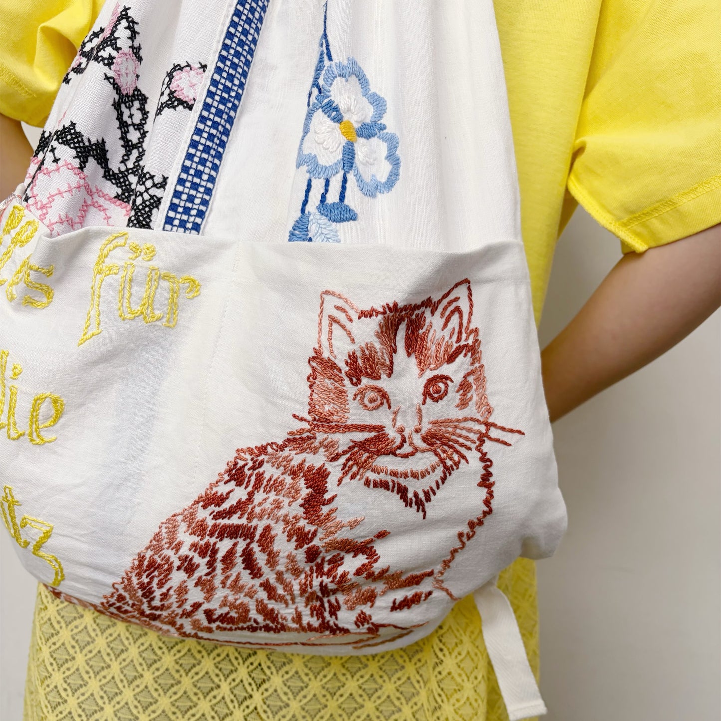 TABLECLOTH drawstring backpack / テーブルクロスバックパック