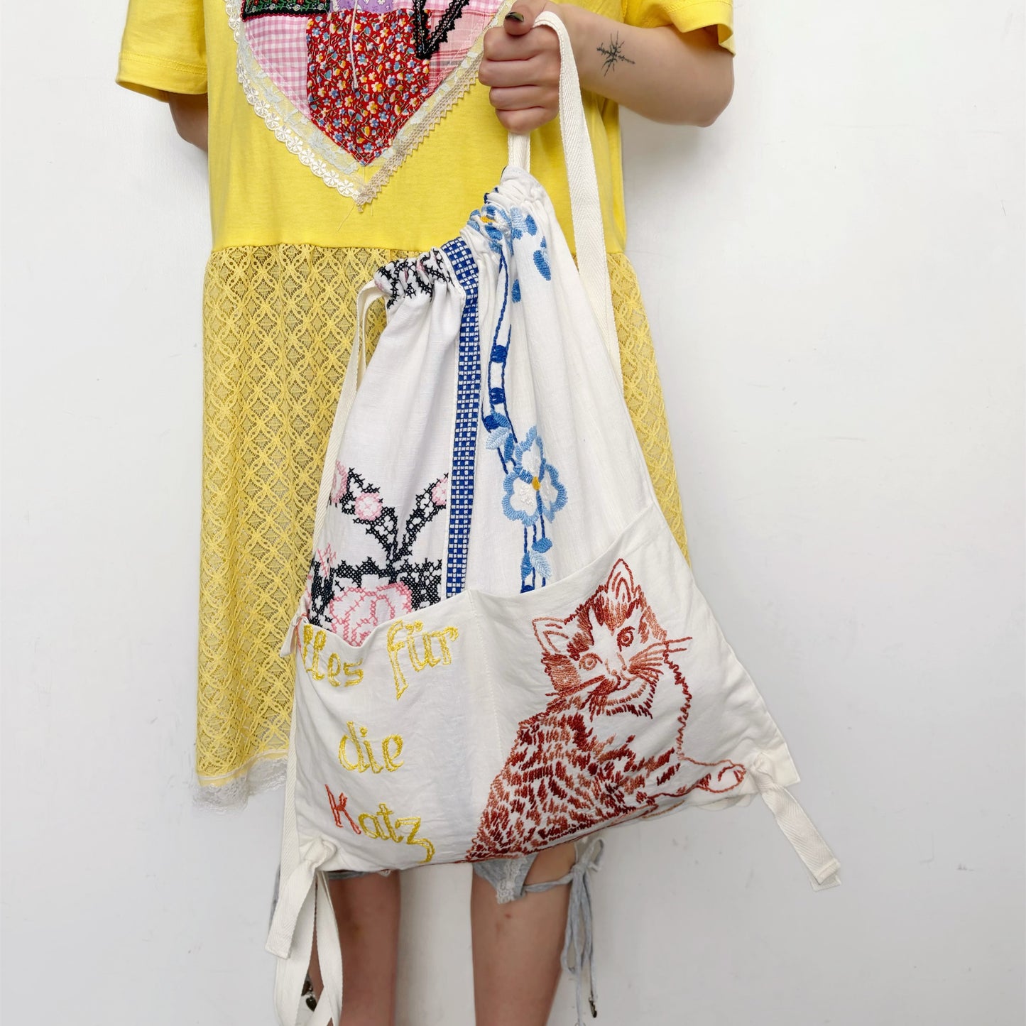 TABLECLOTH drawstring backpack / テーブルクロスバックパック