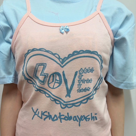 Camisole / pink / プリントキャミソール