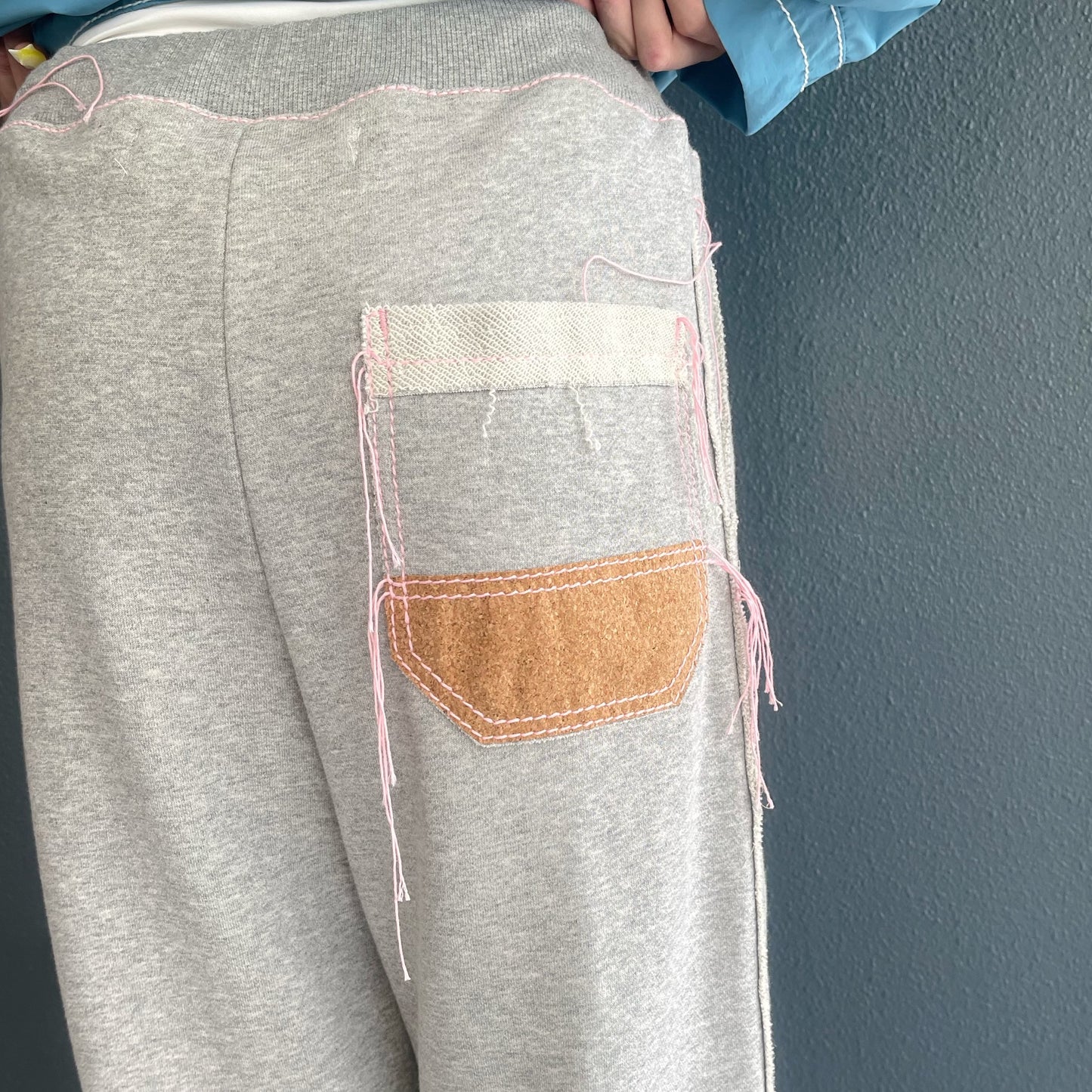 cork easy pants / grey / スウェットパンツ
