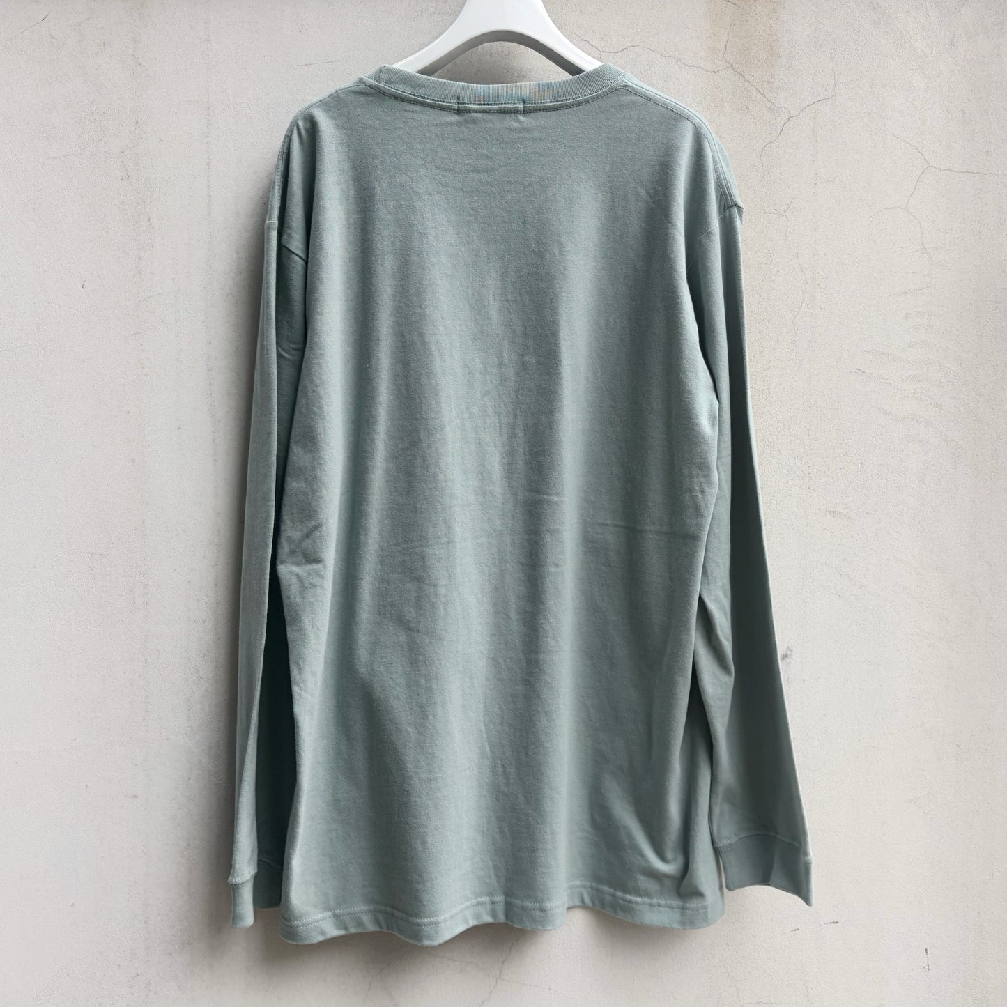 coin and ring embroidery long sleeve t shirt / green / 刺繍ロングスリーブTシャツ