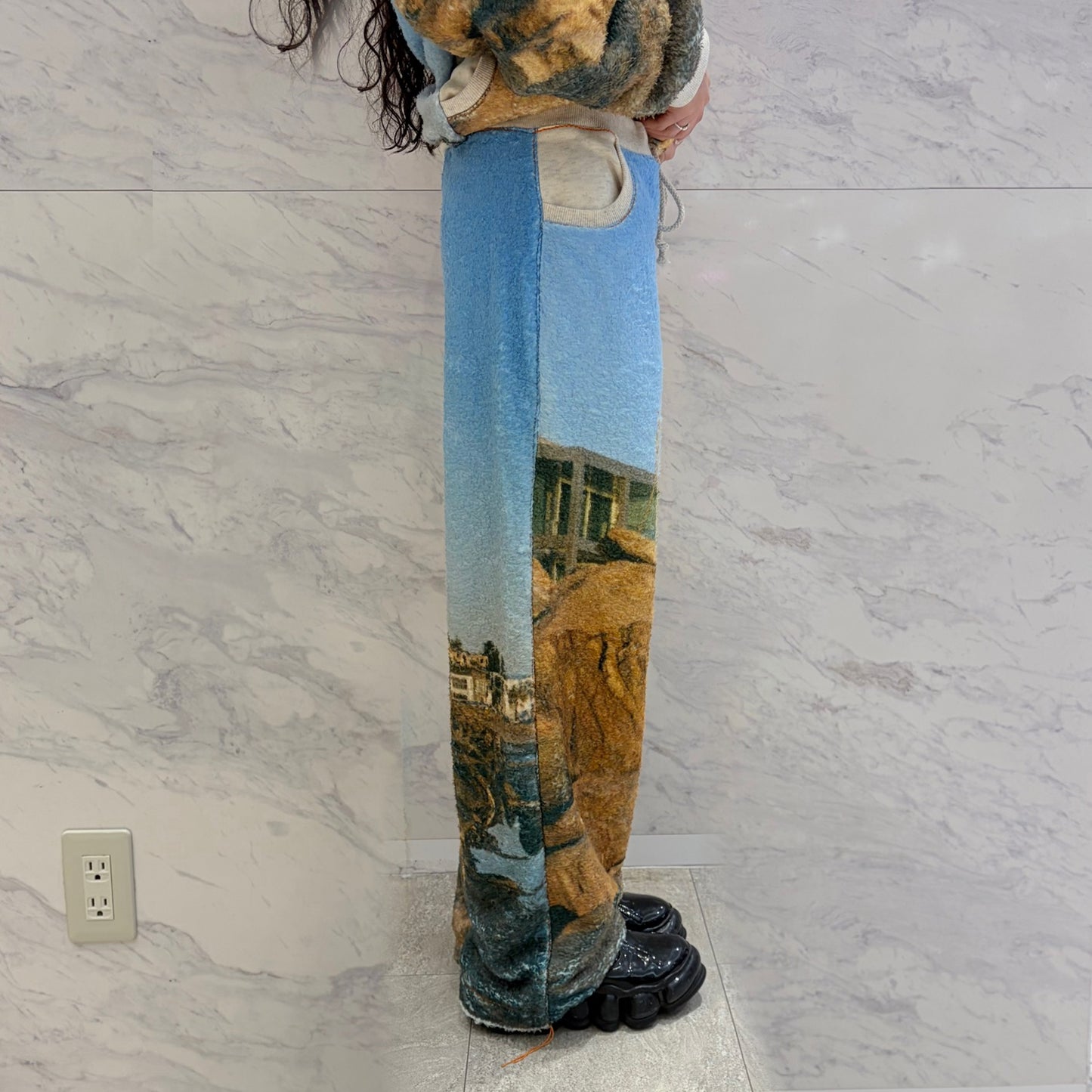 boa print pants / 風景 / ボアプリントパンツ