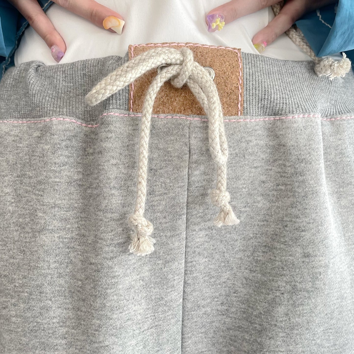 cork easy pants / grey / スウェットパンツ