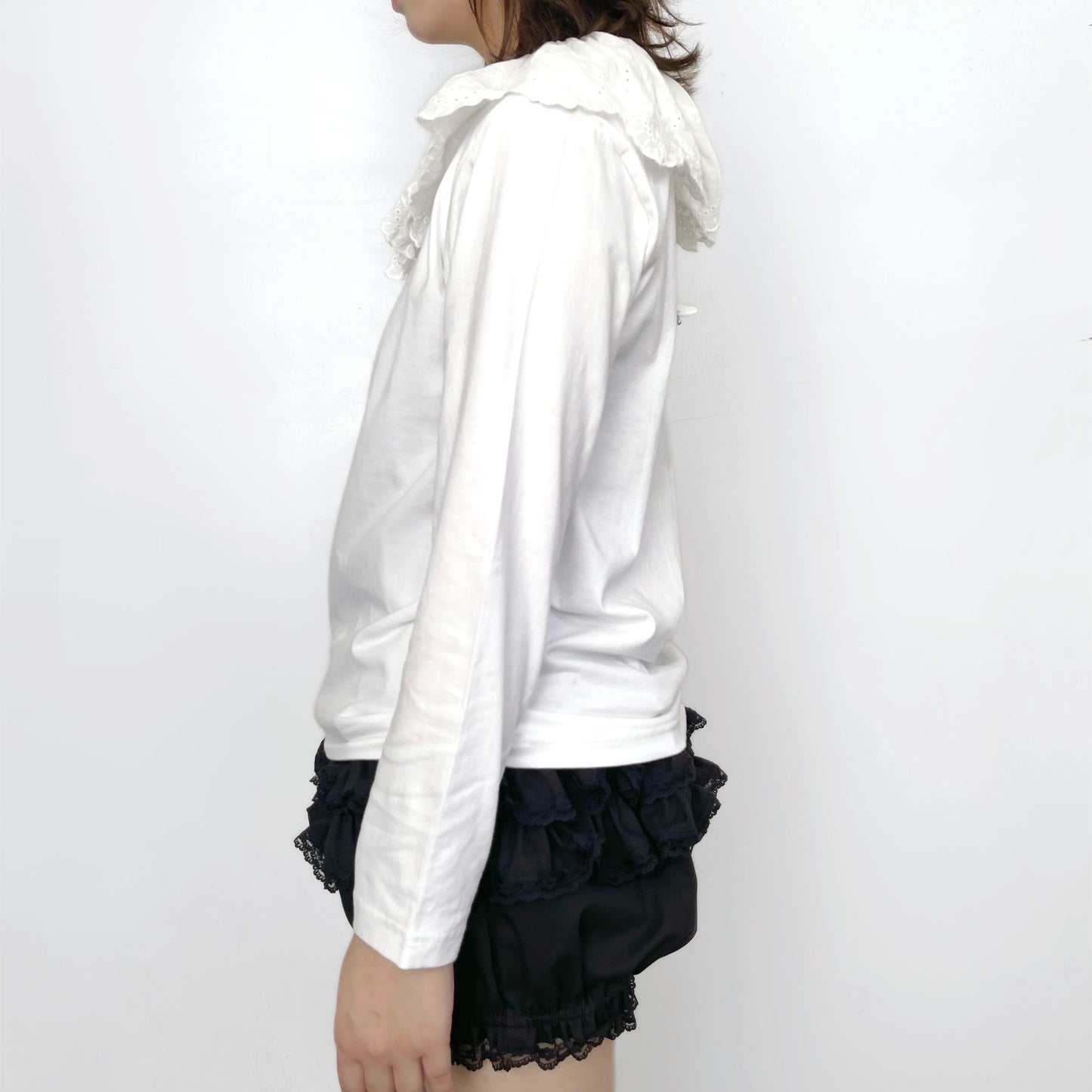 Angelic wings long Tee / White / ロングスリーブTシャツ