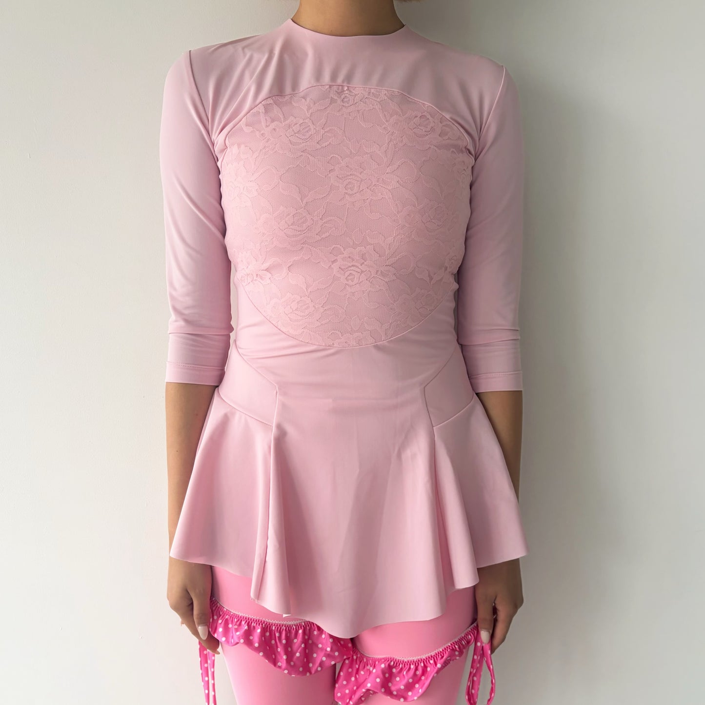 SUPERHERO DRESS / POWDER PINK / ピンクミニドレス