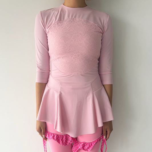 SUPERHERO DRESS / POWDER PINK / ピンクミニドレス