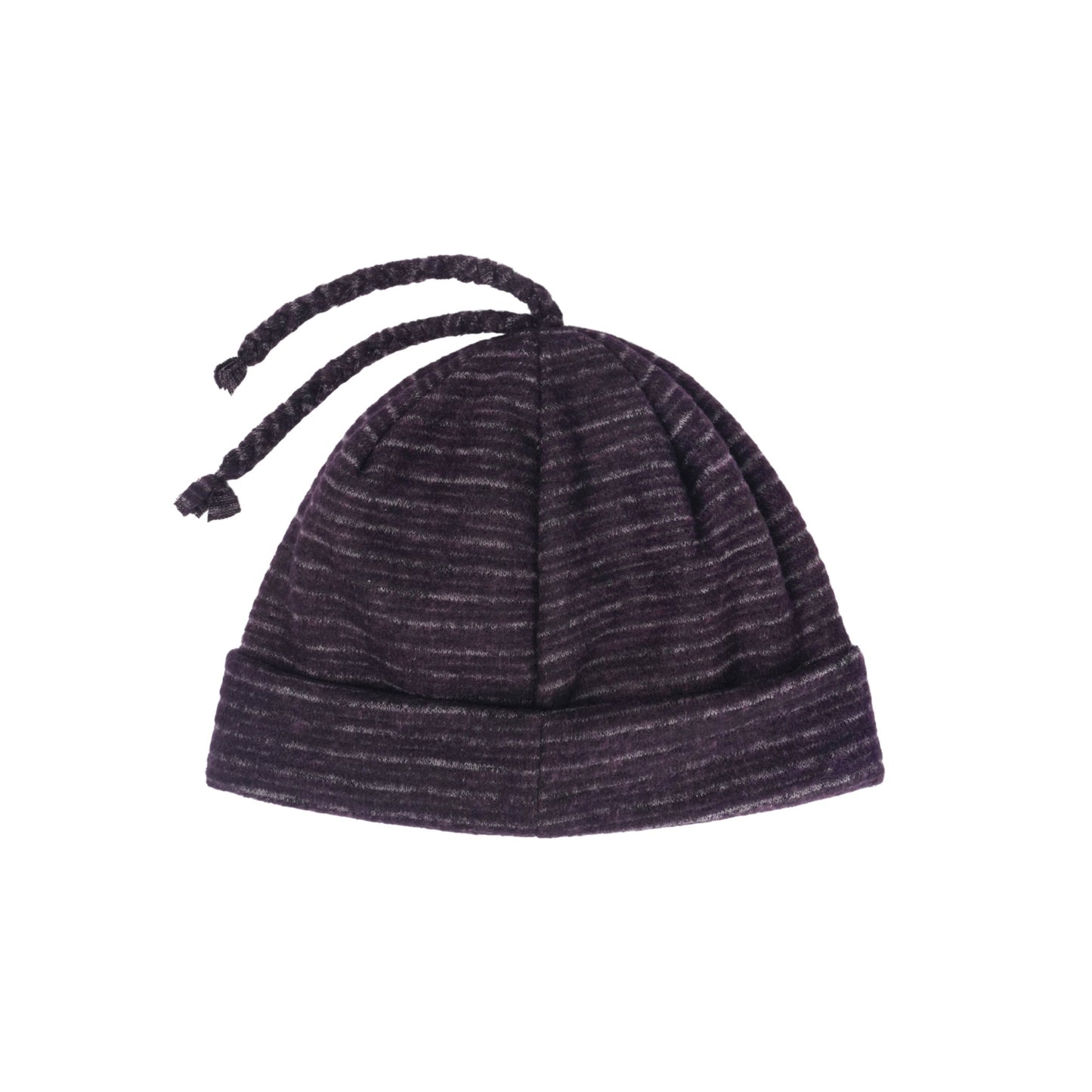 BRAIDED FLEECE BEANIE / PURPLE / フリースビーニー