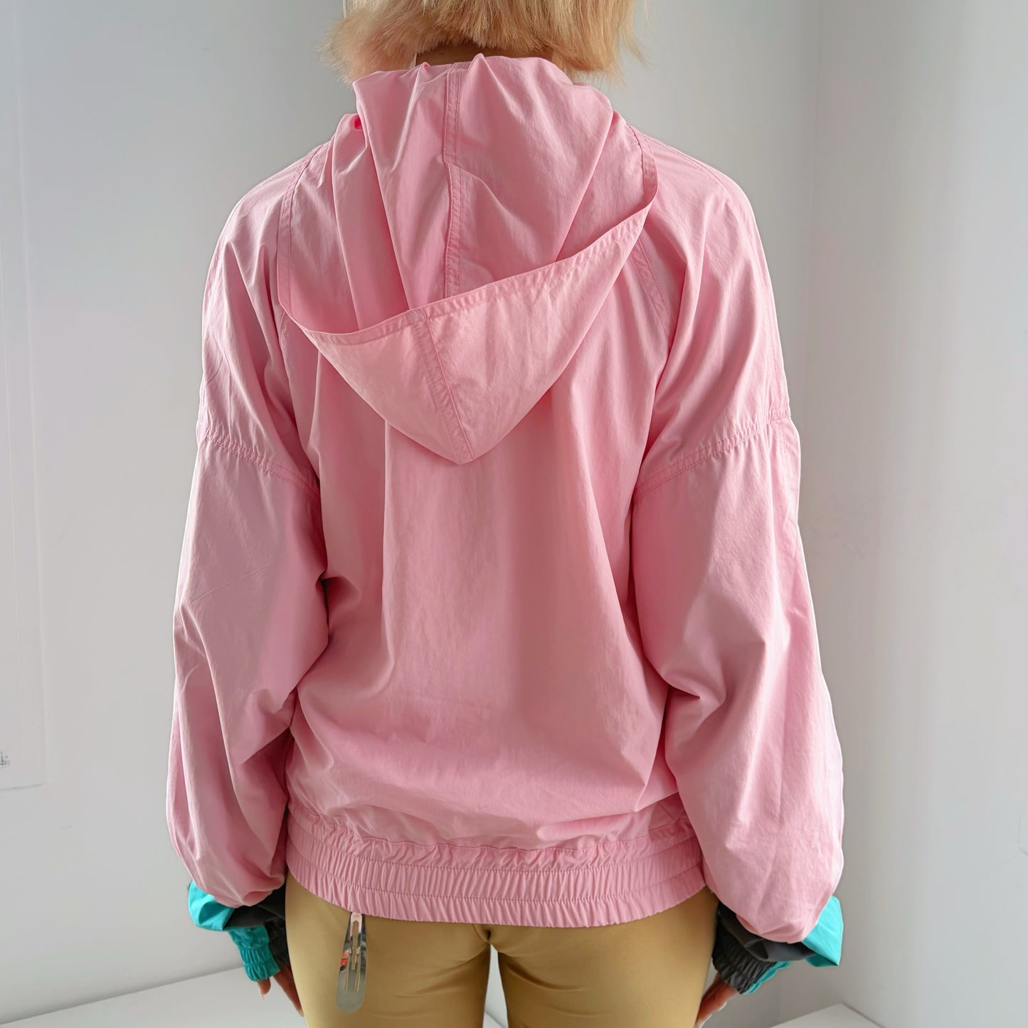 DOUBLE SLEEVE TRACK JACKET / POWDER PINK / ダブルスリーブトラックジャケット