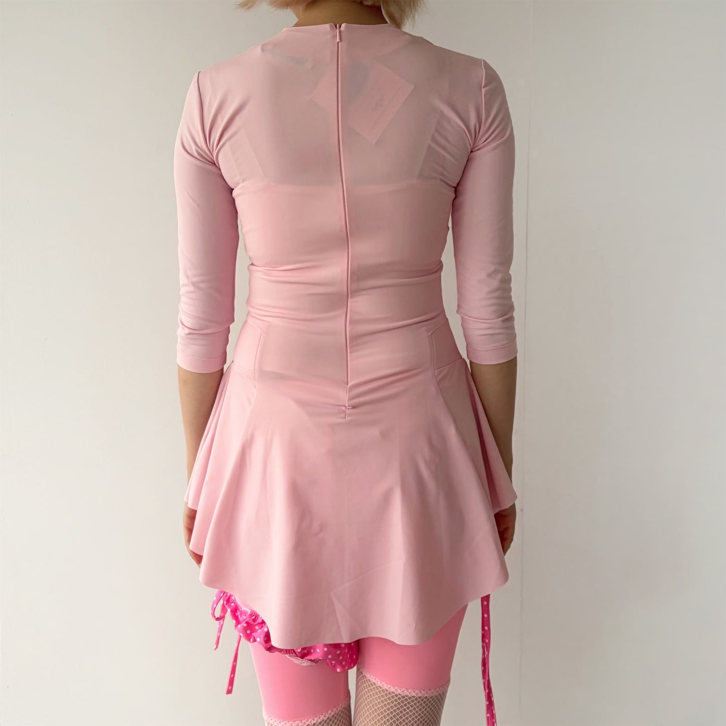 SUPERHERO DRESS / POWDER PINK / ピンクミニドレス