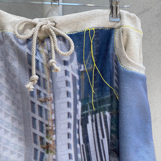 print sweat half pants / beach / プリントスエットハーフパンツ