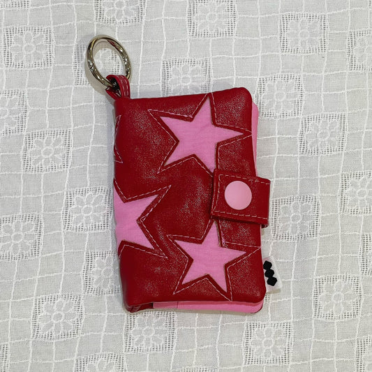 Lucky Card Book / pink x red / カードケース