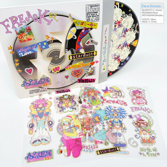 【oliwa】Freak 02 sticker (set) / ステッカーセット