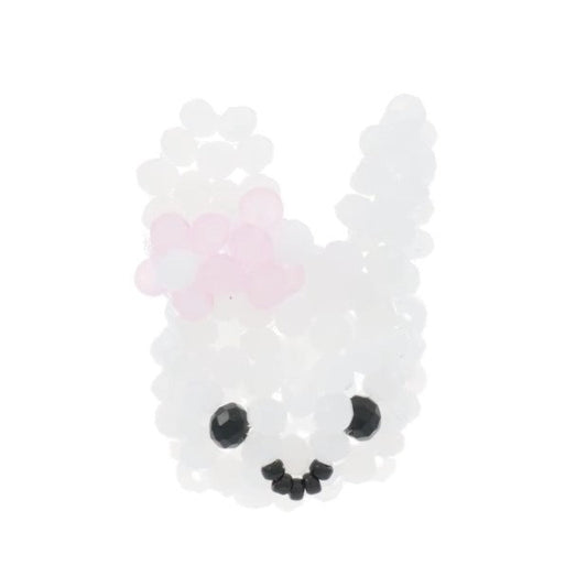 [X YOUNGART] KIDDY Beads Ring / White / ビーズリング