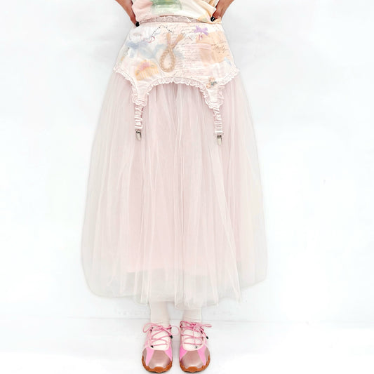 Anette Garter Tutu Skirt / Pink / ガーターベルト付きチュチュスカート