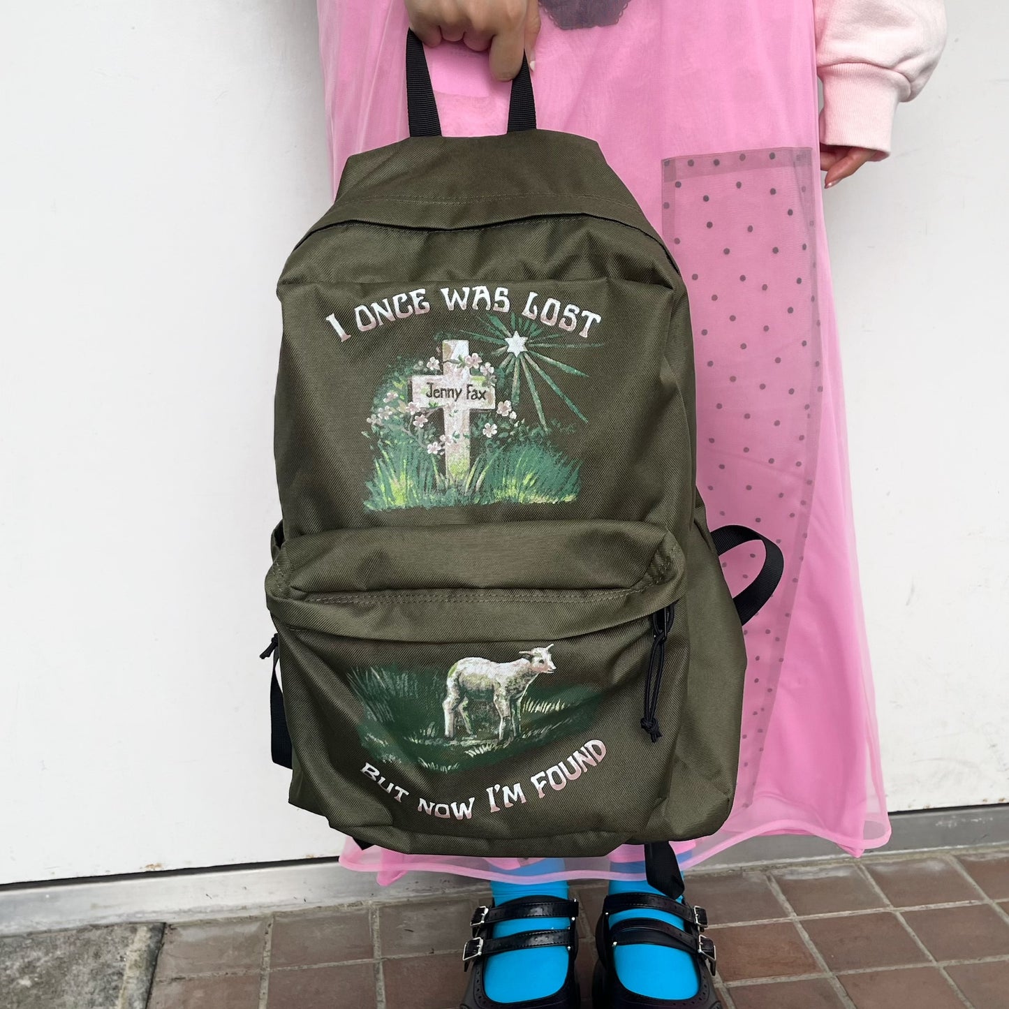 I'M FOUND BACKPACK / KHAKI / グラフィックプリントバックパック